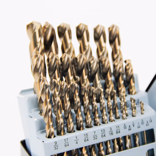 HSS 트위스트 드릴 비트는 밝은 마감으로 완전히 접지되었습니다.